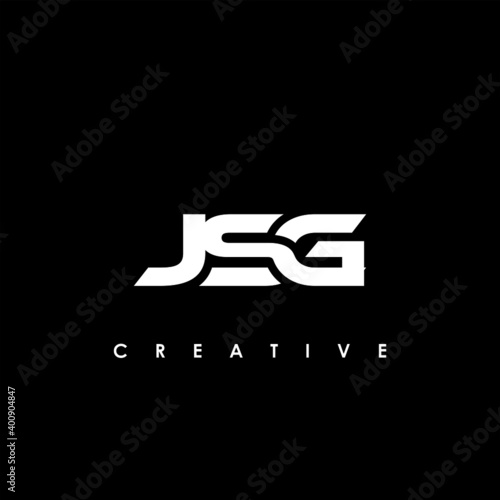 JSG Letter Initial Logo Design Template Vector Illustration photo