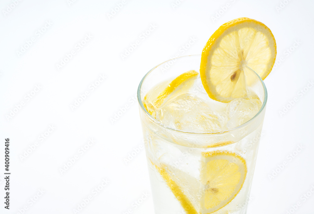 Lemon sour on a white background Lemon sour on a white background