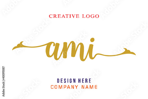 AMI lettering logo is simple, easy to understand and authoritative