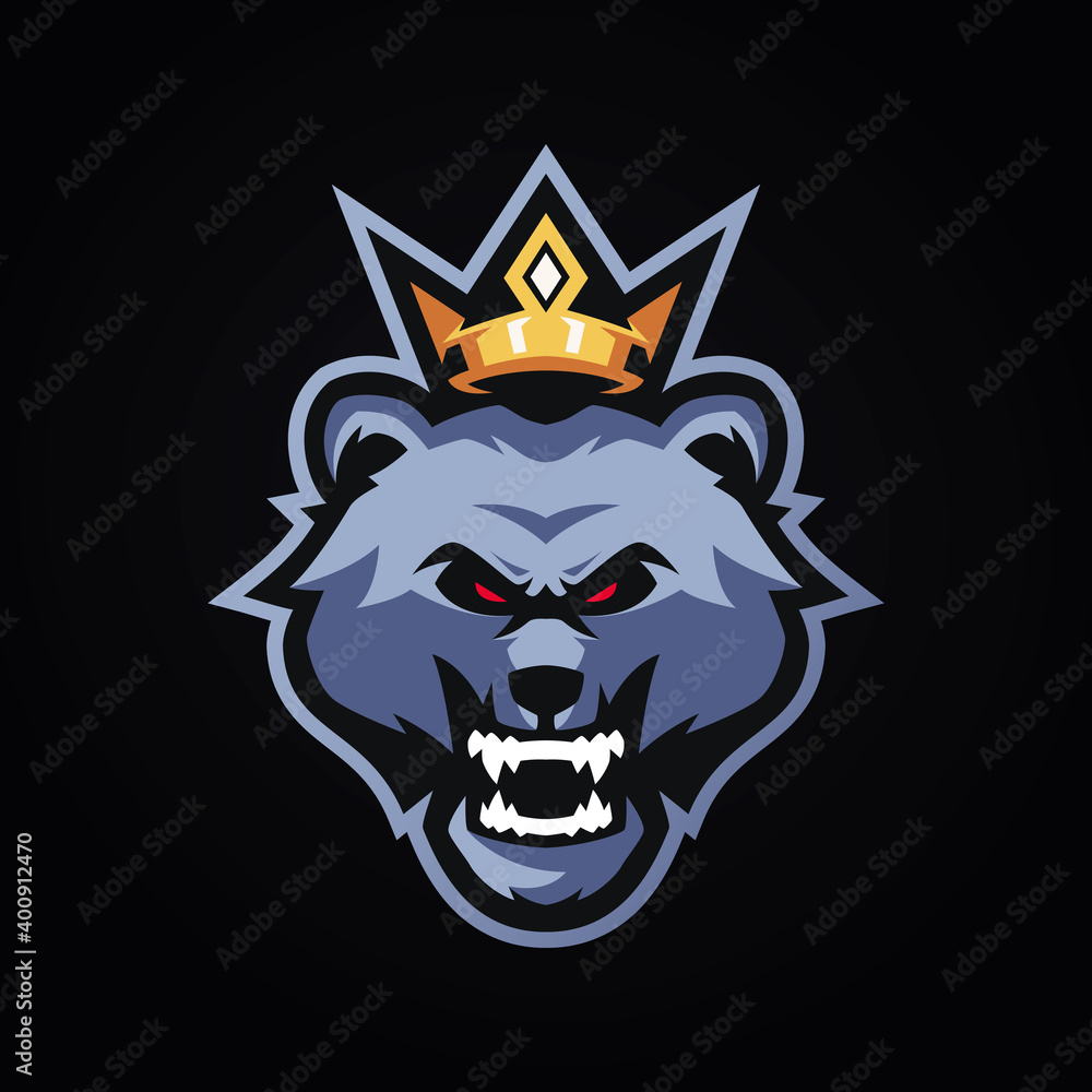 King Bear Esports Logo Templates
