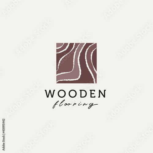 wood parquet flooring vinyl logo template vector illustration design. materials business logo concept