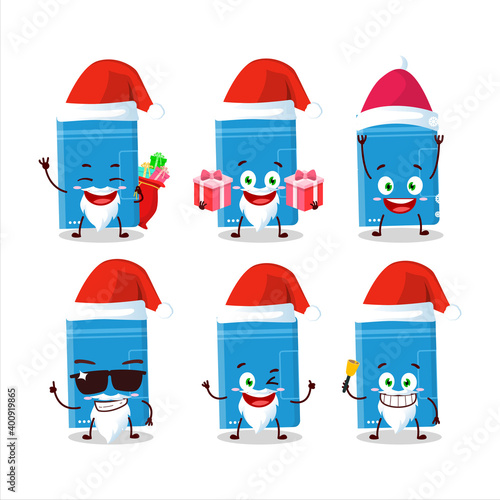 Santa Claus emoticons with power bank cartoon character