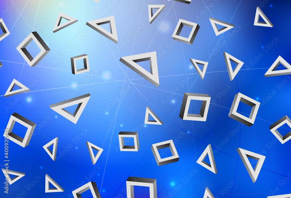 Light BLUE vector background in polygonal style. Light BLUE vector background in polygonal style.