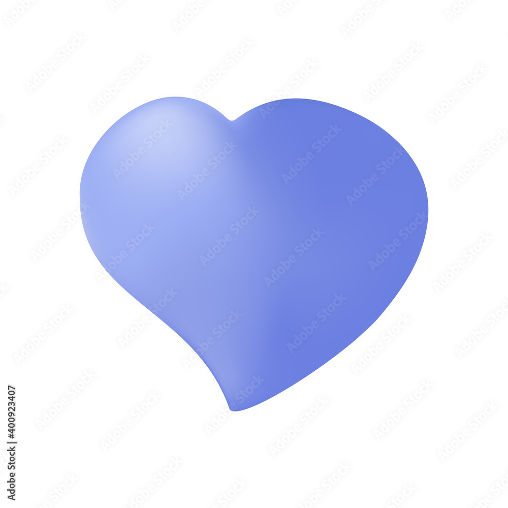 Blue heart. Love and celebration. Isolated element, valentines on a white background. For the decoration of web design postcards, posters, banners, congratulations on Valentine's Day. Flat style. Vect Blue heart. Love and celebration. Isolated element, valentines on a white background. For the decoration of web design postcards, posters, banners, congratulations on Valentine's Day. Flat style. Vect