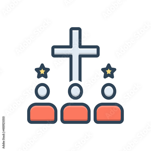 Color illustration icon for acquire