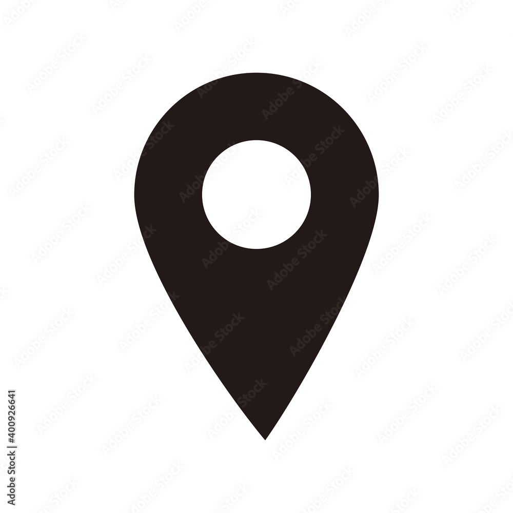 Pin location icon vector illustration sign Pin location icon vector illustration sign