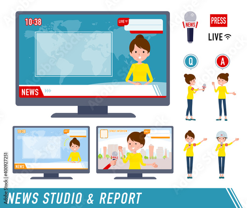 flat type Bun hair mom_TV news report