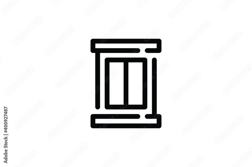Real Estate Outline Icon - Window Real Estate Outline Icon - Window
