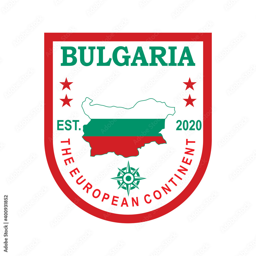 Bulgaria Map Vector , Europe Logo