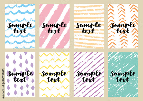 手描き色鉛筆背景パターン01