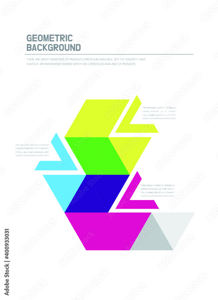 CMYK 기하학 레이아웃 북 디자인 CMYK 기하학 레이아웃 북 디자인