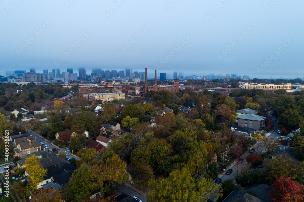 Cabbagetown/Grant Park/Oakland Cemetery Area - Atlanta, GA,  Aerial View