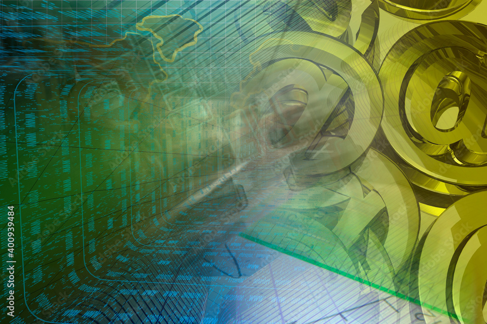 Obraz premium Buildings, electronic device and map