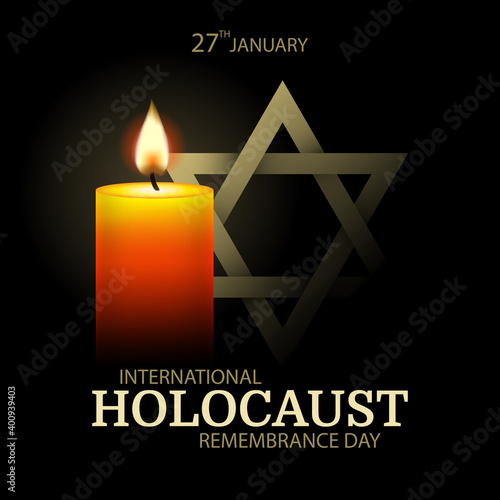 Vector Illustration of International holocaust remembrance day  
