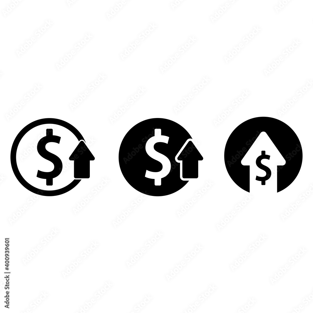 cost reductions icon, decrease icon, increase icon vector symbol cost reductions icon, decrease icon, increase icon vector symbol