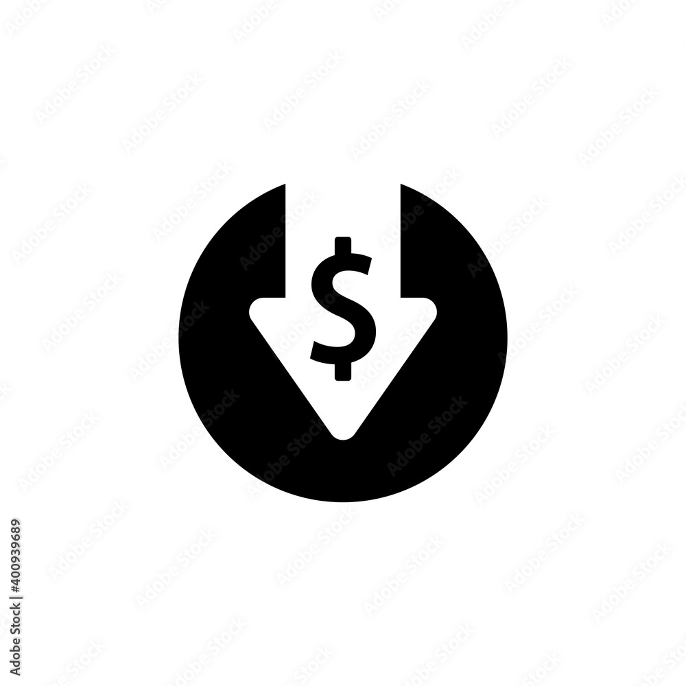 cost reductions icon, decrease icon, increase icon vector symbol cost reductions icon, decrease icon, increase icon vector symbol