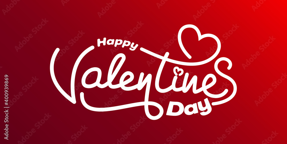 Happy valentines day Typography Vector Illustration Happy valentines day Typography Vector Illustration