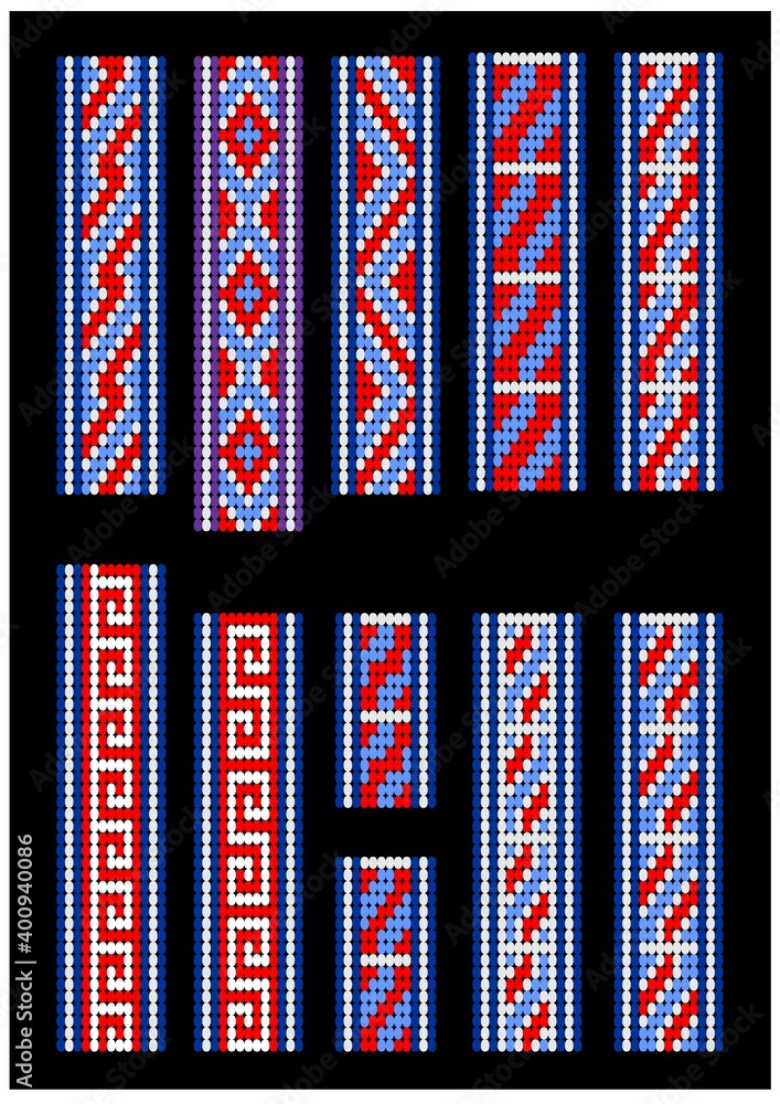 Fotografie Patterns for bead bracelet