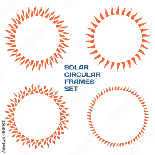 Solar circular frames set.