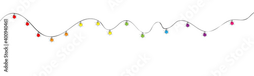 Lichterkette Lichter Kette Band Banner Glühbirne Glühbirnen Welle 