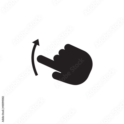 swipe up icon symbol sign vector