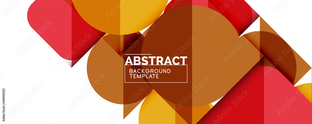 Clean minimal geometric abstract background with triangles and circles. Vector illustration for covers, banners, flyers and posters and other designs Clean minimal geometric abstract background with triangles and circles. Vector illustration for covers, banners, flyers and posters and other designs