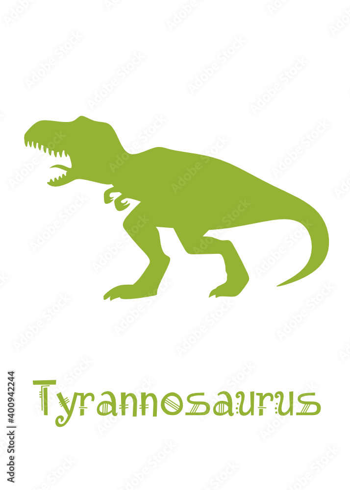 Tyrannosaurus rex Dinosaur Vector illustration silhouette. green dinosaurs, kids dinosaur name prints green, boys bedroom wall art, dino room, kids dinosaur posters. Tyrannosaurus rex Dinosaur Vector illustration silhouette. green dinosaurs, kids dinosaur name prints green, boys bedroom wall art, dino room, kids dinosaur posters.