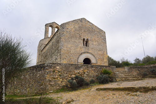 Romanesque church of Sant Miquel de Olerdola, Barcelona province, Catalonia, Spain