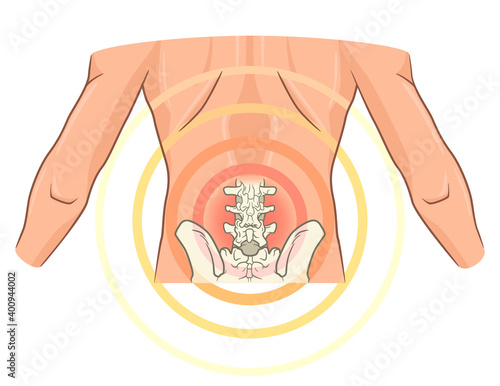 Small of the back joint pain