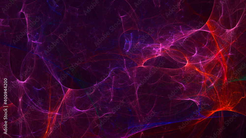 Obraz premium 3D rendering abstract multicolor fractal light background