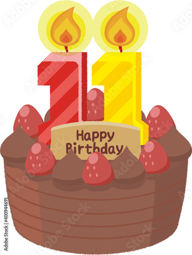 バースデーケーキ, 誕生日ケーキ, バースデー, ハッピーバースデー, 誕生日, ケーキ, ホールケーキ, 生クリーム, クリーム, チョコレート, チョコ, プレート, 食べ物, お菓子, デザート, スイーツ, 洋菓子, プレゼント, イベント, お祝い, 記念日, おやつ, 甘い, かわいい, ギフト, 贈り物, イラスト, フルーツ, 苺, 行事, 年中行事, おいしい, 果物, 赤色, 
