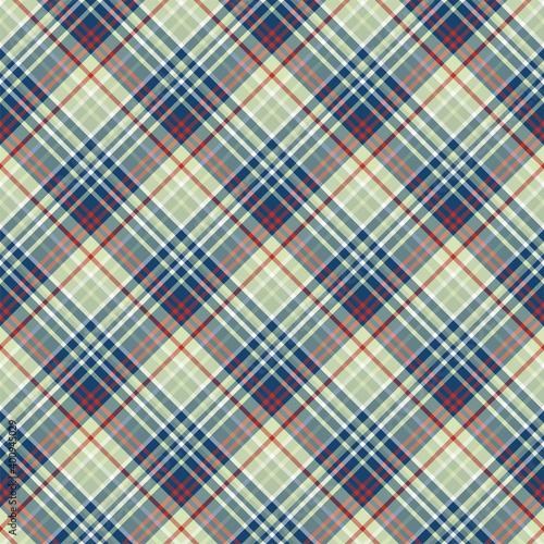 Plaid seamless pattern. Vector background of textile ornament. Flat fabric design.