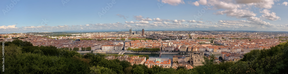 panorama of Paris(1100x300mm).The view from the Hill of Montmartre