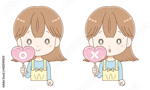 ルビーチョコレートを手に持った女の子2