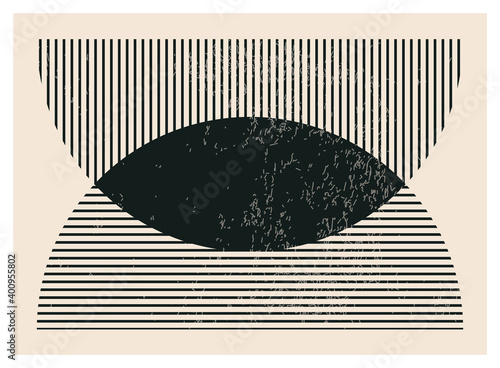 Trendy abstract creative minimalist artistic hand drawn composition