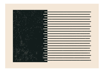 Papier peint photo Minimaliste art Illustration artistique aux silhouettes organiques  © C Design Studio