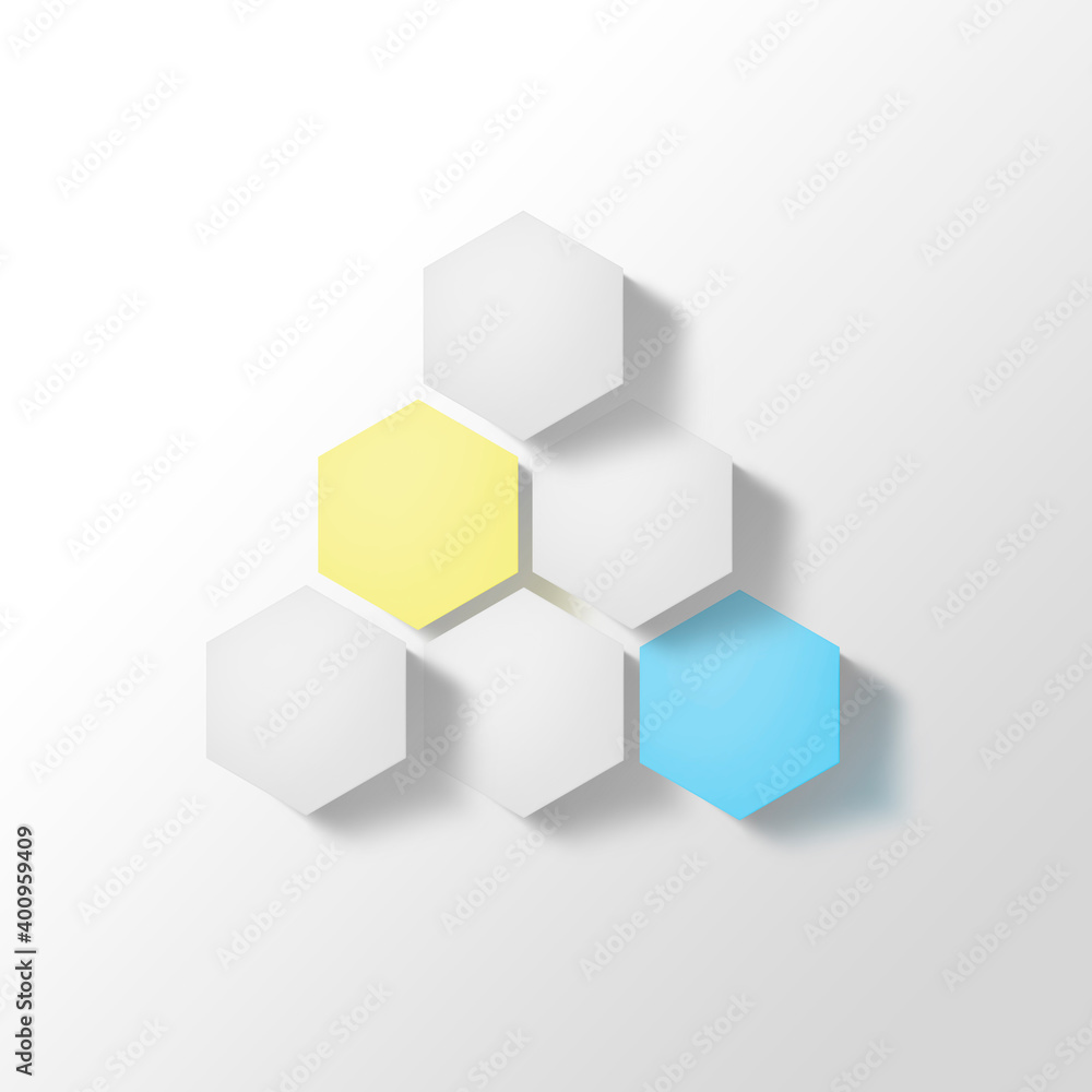 Obraz premium abstract background with hexagons pattern