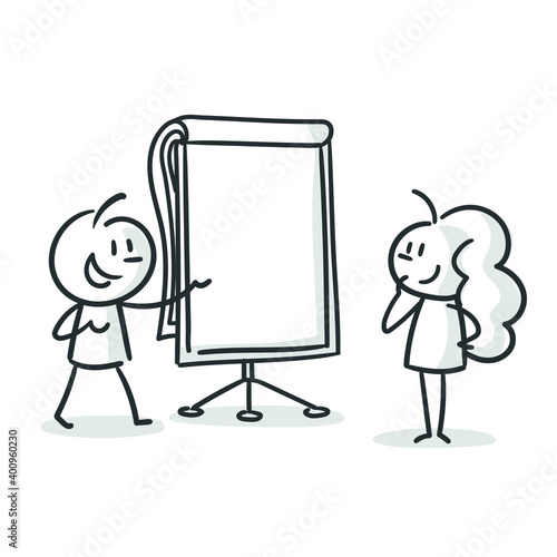 stick figures: business, start-up, presentation, workshop, school, lesson (no. 25)