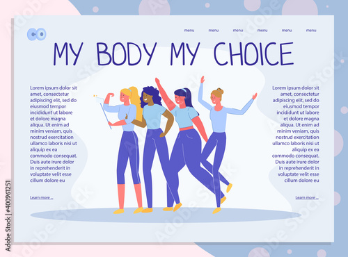 Body Positive Movement in Beauty Diversity Webpage