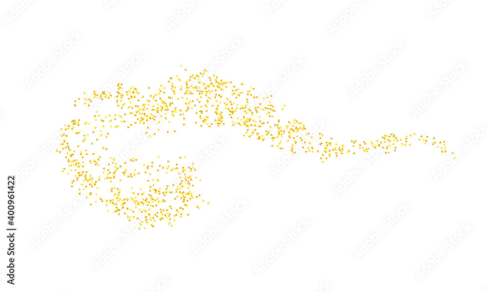 Horizontal curl sprinkled with crumbs golden texture. Background Gold dust on a white background. Sand particles grain or sand. Vector backdrop golden path pieces grunge for design illustration Horizontal curl sprinkled with crumbs golden texture. Background Gold dust on a white background. Sand particles grain or sand. Vector backdrop golden path pieces grunge for design illustration