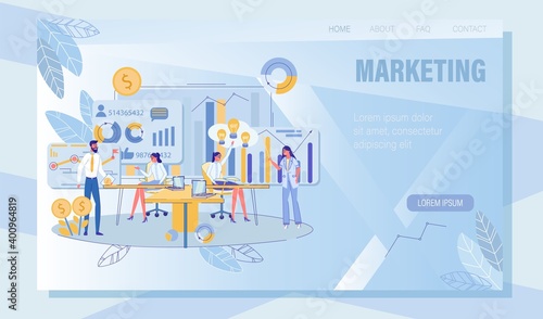 Marketing Strategy Developing Service Landing Page