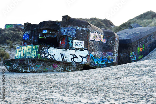 Leffrinckoucke, France - january 26 2020 : the landscape of dynamo operation