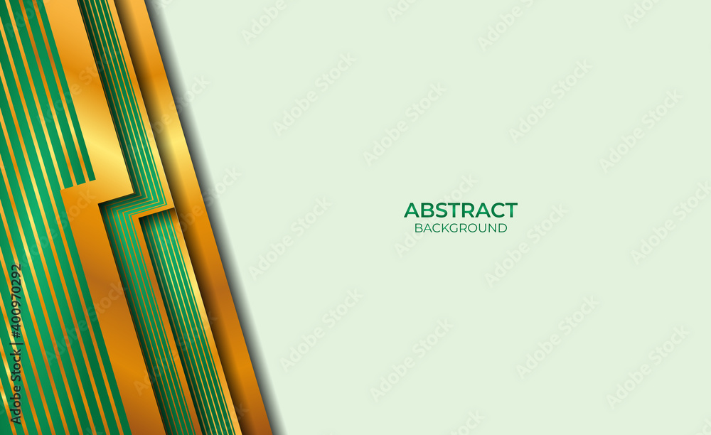 Obraz premium Abstract Gold And Green Background