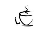  Hand Drawn Coffee Cup, isolated on white background Illustration, Rough Sketch. Icon Vector. 
