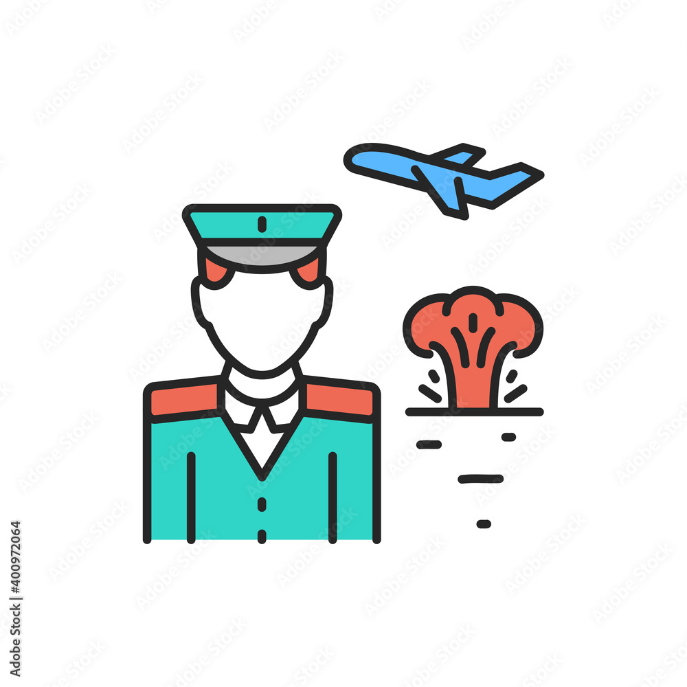 War emigrant color line icon. Editable stroke. War emigrant color line icon. Editable stroke.