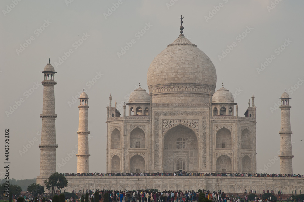Taj Mahal in Agra at Uttar Pradesh. India.