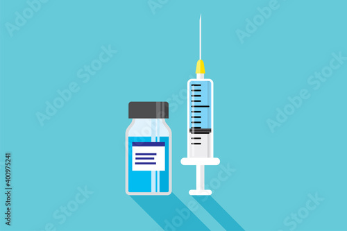 ワクチン注射器、ウイルス感染予防 Vaccine injection,  virus protection
