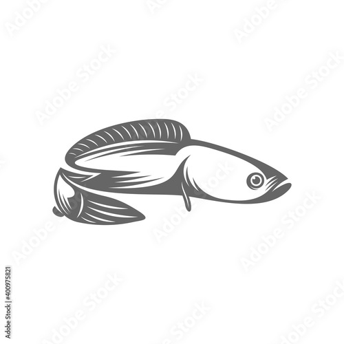 Fish Cork logo vector, Creative Fish Cork logo design concepts template, icon symbol, illustration