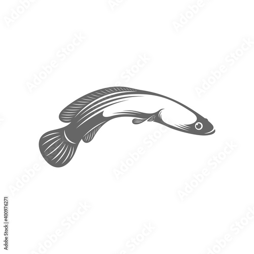 Fish Cork logo vector, Creative Fish Cork logo design concepts template, icon symbol, illustration