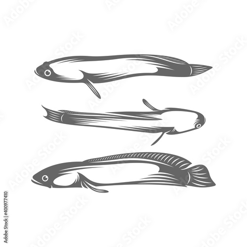 Fish Cork logo vector, Creative Fish Cork logo design concepts template, icon symbol, illustration
